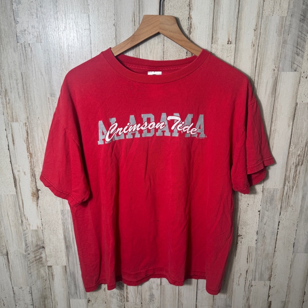 Alabama Crimson Tide Red Short Sleeve Tee USA Mens Size Large‎
